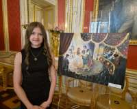 Oliwia Kwiecień (8a) laureatką międzynarodowego konkursu plastycznego