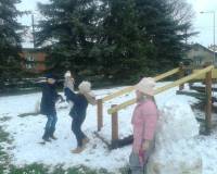 Zabawy na śniegu klasy 3