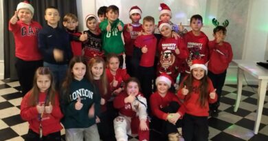 Mikołajkowy seans filmowy klasy 3b w Pałacu Lacon